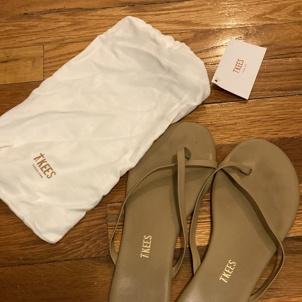 TKEES Riley Cocobutter Size 7 US 38 EUR, Worn Once with Bag